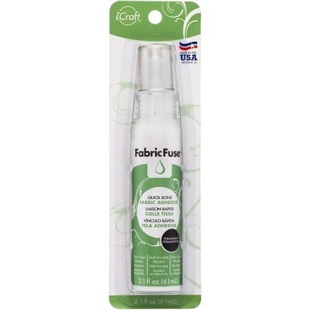 HeatnBond Fabric Fuse Liquid Glue, 2.1 fl. oz. Permanent Fabric Adhesive Dries Clear