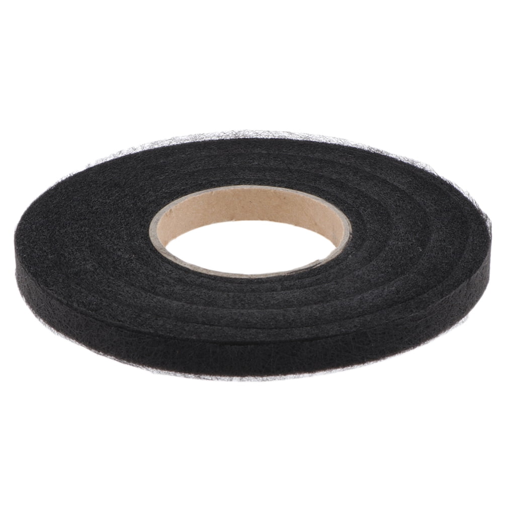 1pc Polyester Double Sided Fusible Tape, Black Hot Melt Adhesive Web  Hemming Fusing Tape for Garment