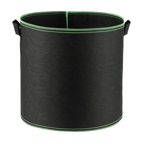 Fabric Grow Bags 3 Gallon Smart Aeration Nursery Pots Plant Grow Bags with Handles Heavy Duty Aeration Fabric Pots for Flowers and Vegetables Green Trim