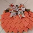 thumbnail image 1 of Fabric Halloween Wreath Fall Decor - 16 Inch Pumpkin Wreath for Front Door,Thanksgiving,Christmas,Indoor Outdoor Decor with Bows and Berries,Seasonal Home Decoration, 1 of 1