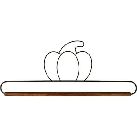 Fabric Holder W/12" Dowel-Pumpkin