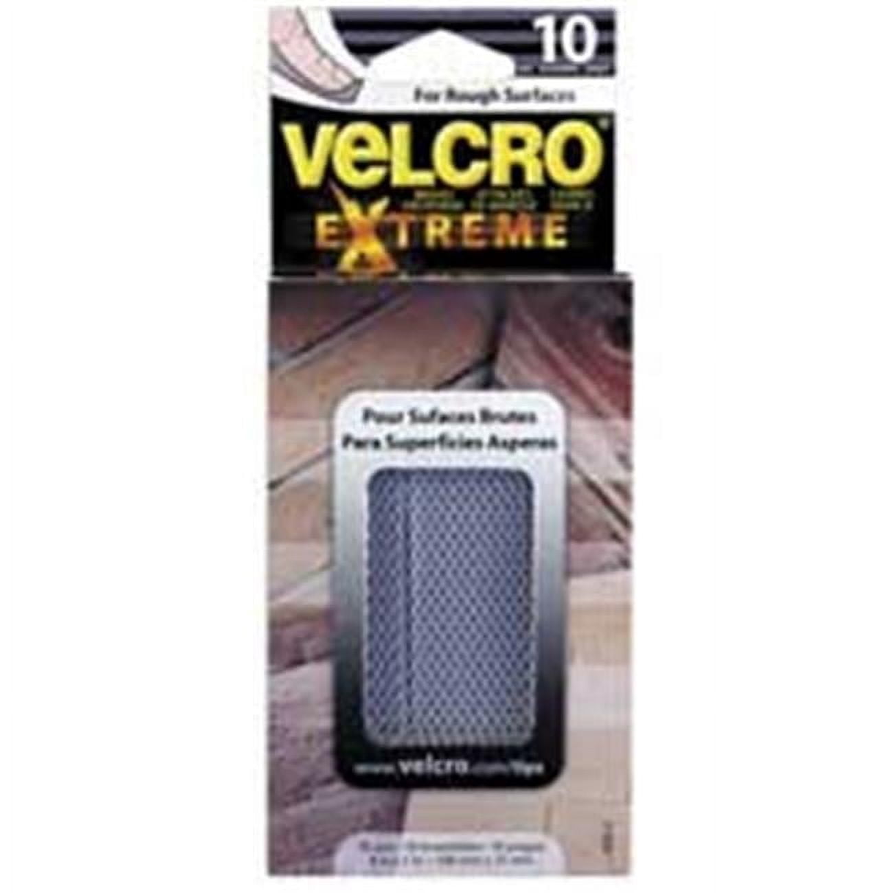 Fabric Hook and Eye USA Inc  Extreme Tape- Water-Resistant- 1in.x3-.50in.- 10-PK- Gray