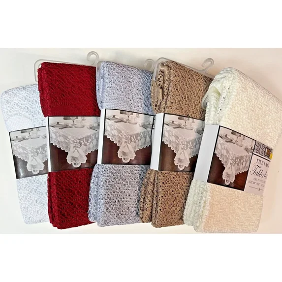 Fabric Lace Tablecloth, Fine Quality, 100% Polyester
