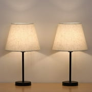 Fabric Lampshade Bedside Lamp ,Two piece candle lamp shade