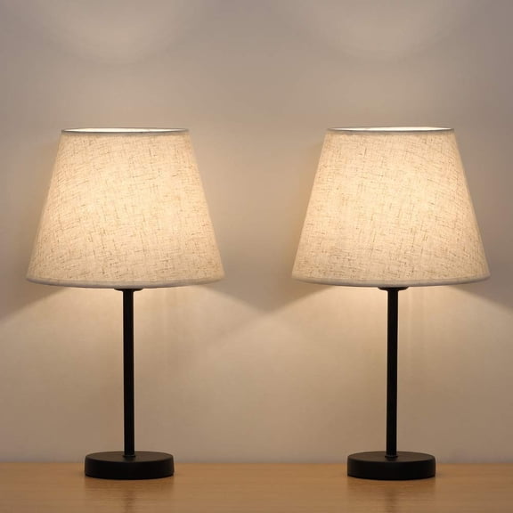 Fabric Lampshade Bedside Lamp ,Two piece candle lamp shade
