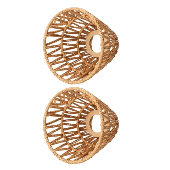 Fabric Lampshades Lighting Lid Hollow Weave Light Decor Ceiling Light Lid Perfect for Various Interior Decoration Styles