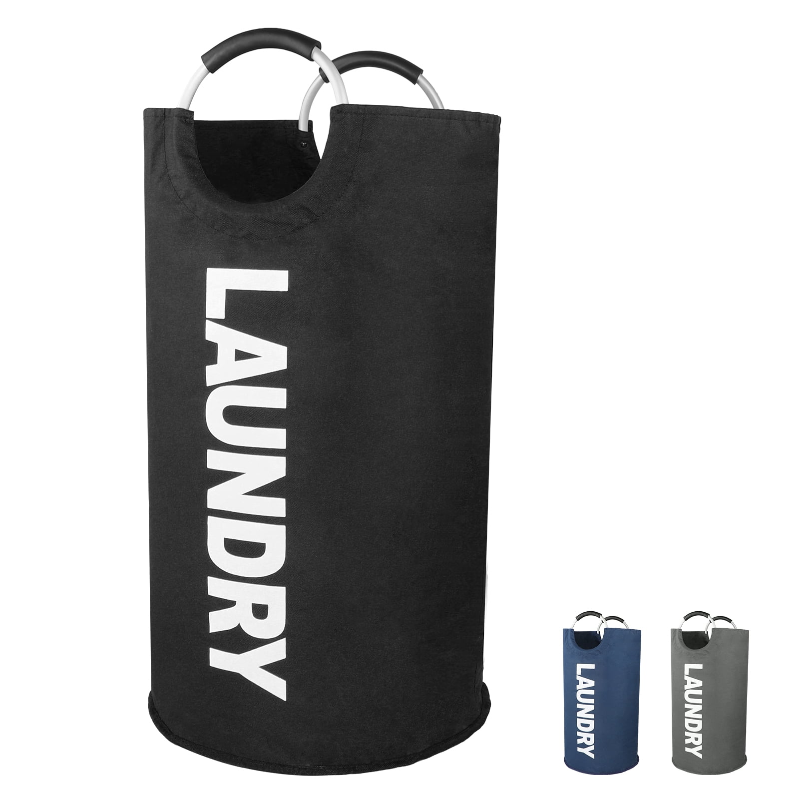 Fabric Laundry Basket with Aluminum Handles, 115L XLarge Laundry