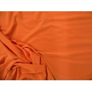 Fabric Light Weight Polyester Spandex 4 way Stretch Orange C404