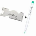 thumbnail image 1 of Fabric Marker with Metal Sewing Ruler Water Erasable Fabric Marking Pen, 1 of 19