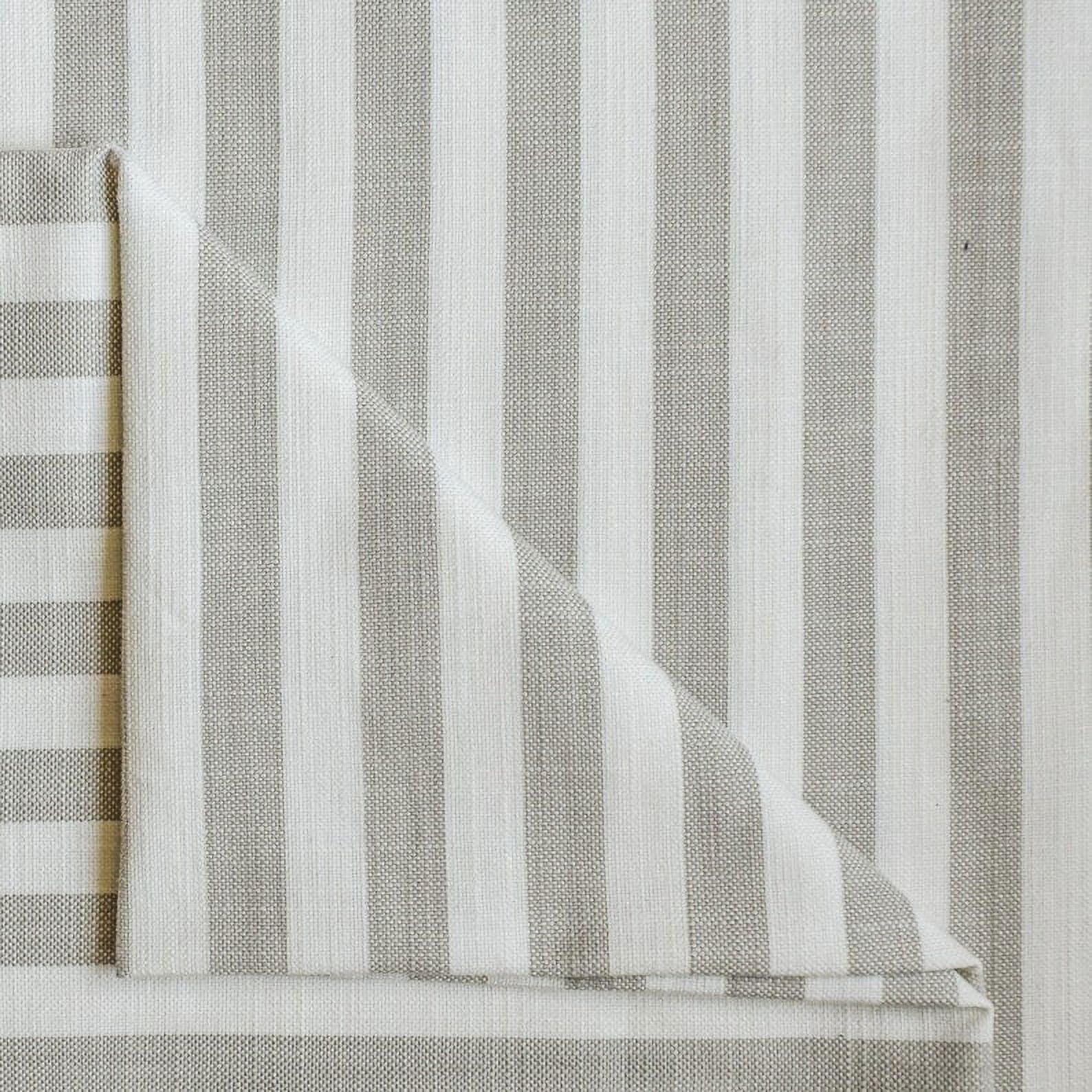 Drapery Continuous Fabric Mart Direct Beige Gingham Stripes Cotton Fabric By The Yard, 14 ...