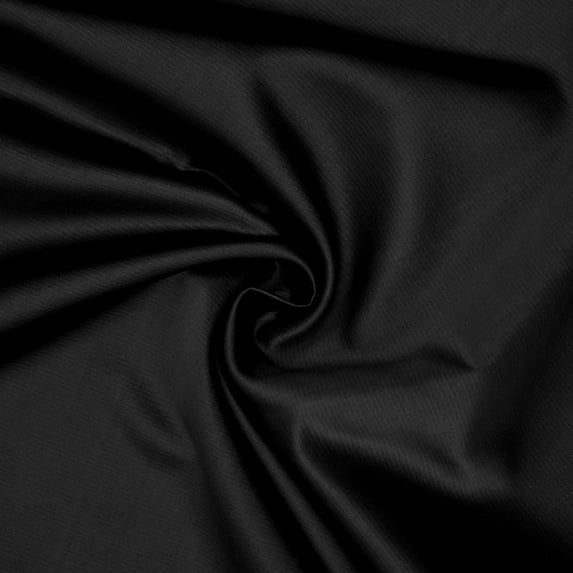 Fabric Mart Direct Black Heavy Satin Fabric by the Yard, 54 inches or 137 cm Width Black Satin Fabric, 20 Yards Solid Satin Upholstery Fabric For Curtains, Pillows