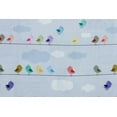 thumbnail image 1 of Fabric Mart Direct Blue, Yellow Pink Printed Cotton Fabric By The Yard, 54 inches or 137 cm width, 3 Continuous Yards Blue Cotton Fabric, Cute Birds Kids, Upholstery Drapery Curtain Wholesale Fabric, 1 of 8