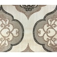 thumbnail image 1 of Fabric Mart Direct Coffee Cotton & Jacquard Weave Fabric By The Yard, 48 inches or 122 cm width, 1 Yard Brown Jacquard Fabric, Geometric Damask, Upholstery Drapery Curtain Wholesale Fabric, 1 of 1