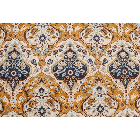 Fabric Mart Direct Cream, Beige Cotton Printed Fabric By The Yard, 54 inches or 137 cm width, 14 Continuous Yards Beige Cotton Fabric, Traditional, Upholstery Drapery Curtain Wholesale Fabric