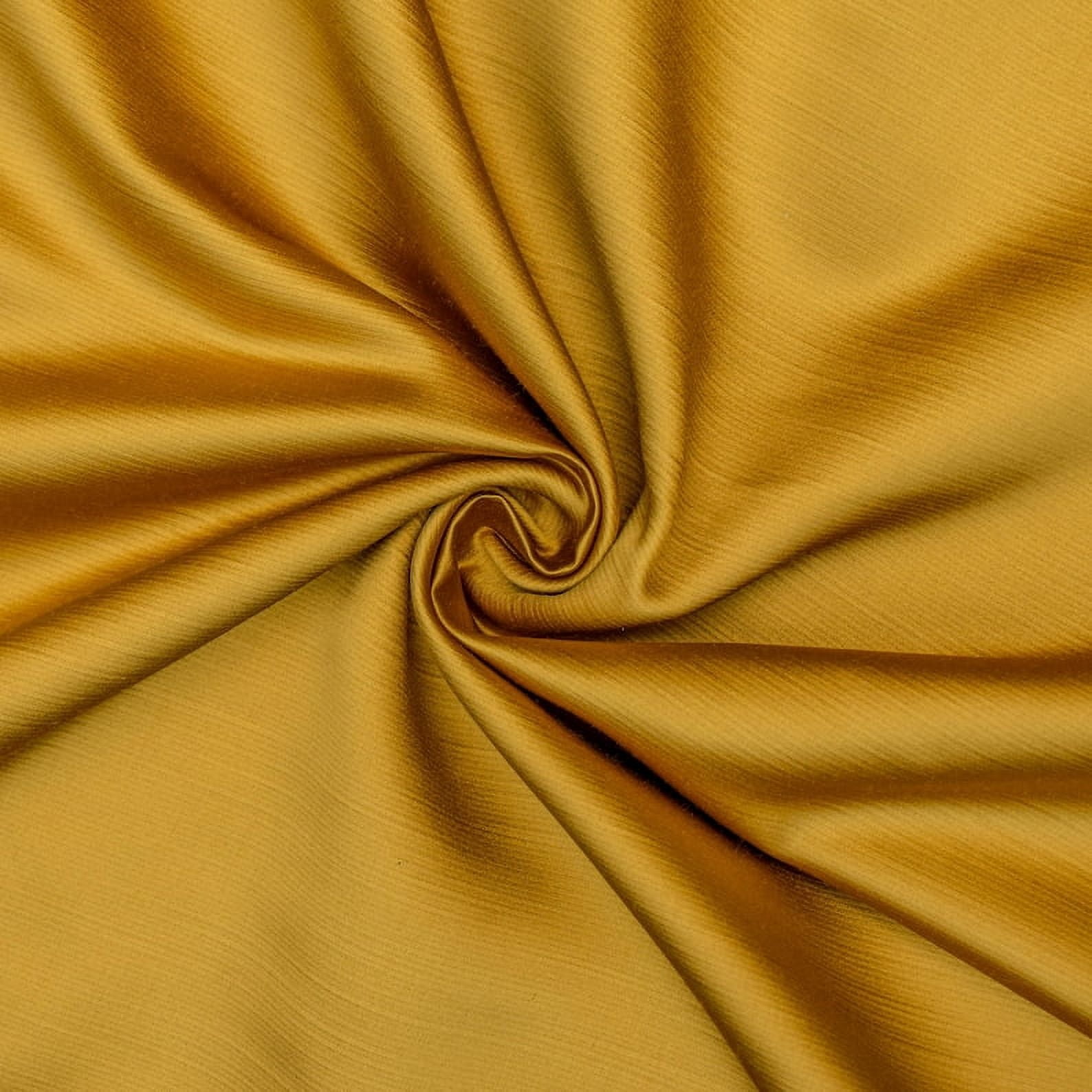 Gold Wool Satin Fabric By the Yard Pre Order