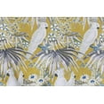 thumbnail image 1 of Fabric Mart Direct Dark Yellow Cotton Printed Fabric By The Yard, 54 inches or 137 cm width, 6 Continuous Yards Yellow Cotton Fabric, White Parrots, Upholstery Drapery Curtain Wholesale Fabric, 1 of 8