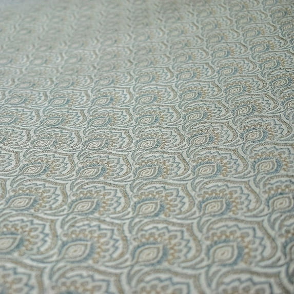 Fabric Mart Direct Floral Peacock Fabric By The Yard, 7 Continuous Yards Jacquard Weave Fabric, Upholstery Fabric, Curtain Fabric, Wholesale Fabric, Fabric For Pillows, Home Décor