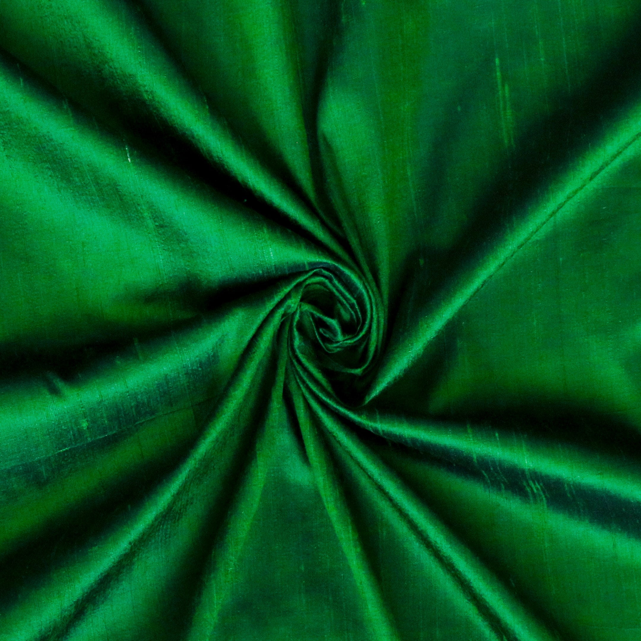 Fabric Mart Direct Forest Green Silk Dupioni Fabric By The Yard, 41 inches or 104 cm width, 15 Continuous Yards Green Silk Fabric, Slubbed Silk Dupioni, Bridal Dress Wholesale Silk Dupioni Fabric
