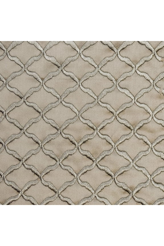 Gold Zari Fabric by the Yard, 44 inches or 112 cm Width Beige Satin Fabric, 2 Yards Satin with Zari Embroidery Fabric, Upholstery Fabric, Fabric For Curtains, Fabric For Pillows
