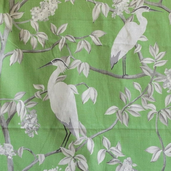 Fabric Mart Direct Green, White, Gray Fabric by the Yard, 54 inches or 140 cm Width Green Cotton Fabric, 3 Continuous Yards Printed Cotton Fabric, Upholstery Fabric, Fabric For Curtains, Pillows