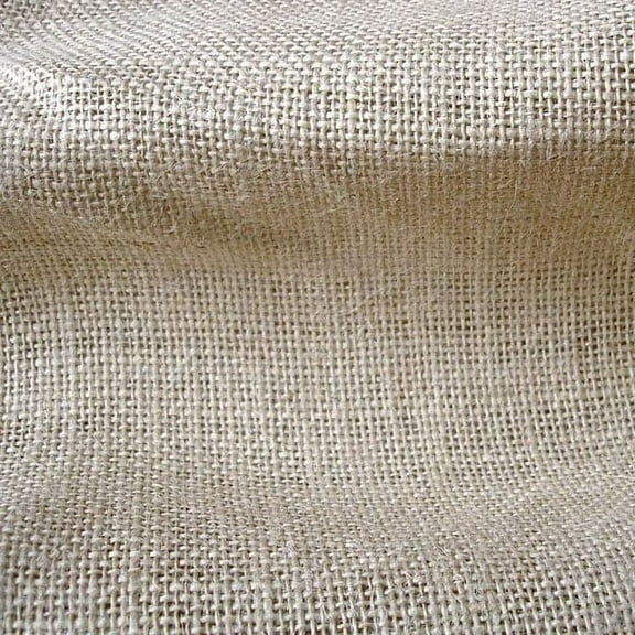 Fabric Mart Direct Light Beige Burlap Fabric By The Yard, 51 inches or 129 cm width, 3 Continuous Yards Beige Burlap Fabric, Burlap Upholstery Fabric, Curtain Drapery Wholesale Burlap Fabric