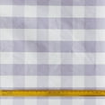 thumbnail image 1 of Fabric Mart Direct Light Purple, Ivory Cotton Fabric By The Yard, 55 inches or 140 cm width, 20 Continuous Yards Ivory Cotton Fabric, Gingham Checks, Upholstery Drapery Shower Curtain Wholesale Fabric, 1 of 8