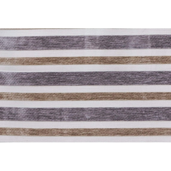 Fabric Mart Direct Purple, Beige Jacquard Velvet Fabric By The Yard, 54 inches or 137 cm width, 12 Continuous Yards Beige Jacquard Fabric, Chenille Stripes, Upholstery Drapery Curtain Wholesale Fabric