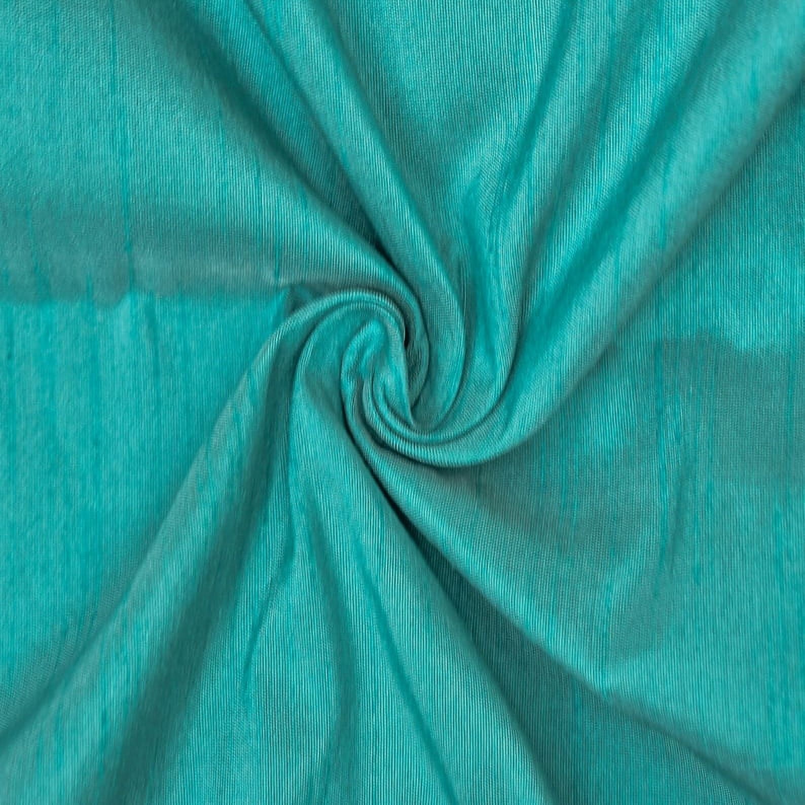 Fabric Mart Direct Raw Silk Fabric, Aqua Blue Silk Fabric, Faux Silk Fabric 19 Continuous Yards Blue Silk Fabric, 42 inches width Faux Silk Fabric by Yard Wholesale Slubbed Silk Curtains Upholstery