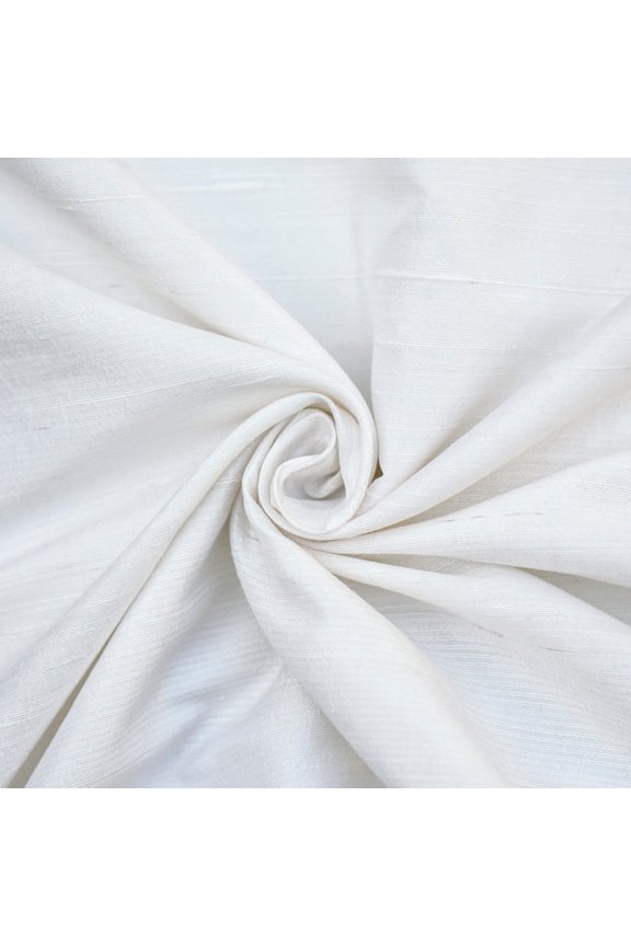 Raw Silk Fabric By The Yard, Ivory Dupioni Silk Fabric, Ivory Silk Fabric By The Yard Silk Dress Fabric By The Yard, 19 Continuous Yards 41" width Silk Dupioni Fabric by Yard