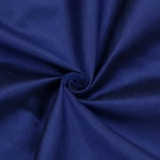 Fabric Mart Direct Royal Blue Faux Silk Fabric By The Yard, 42 inches or 107 cm width, 3 Continuous Yards Blue Silk Fabric, Slubbed Faux Silk, Bridal Dress Silk Fabric, Wholesale Art Silk Fabric
