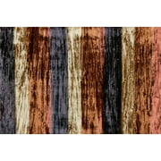 Fabric Mart Direct Rust, Gold Ombre Crushed Velvet Fabric By The Yard, 44 inches or 111 cm width, 1 Yard Gold Velvet Fabric, Ombre Striped, Upholstery Drapery Curtain Wholesale Fabric