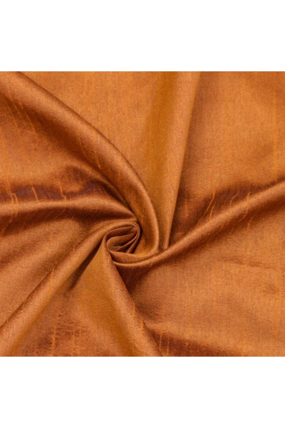 Silk Fabric, Dark Rust Orange Silk Fabric, Polyester Silk Dupioni Fabric 15 Continuous Yards Orange Silk Fabric Dark Rust Faux Silk Fabric, 42 inches width Faux Silk Fabric by Yard