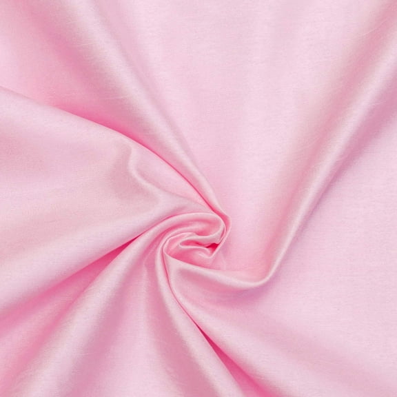 Fabric Mart Direct Silk Fabrics By The Yard, Soft Pink Silk Fabric, Faux Silk Curtain Fabric 6 Continuous Yards Pink Silk Fabric Pink Faux Silk Fabric, 42" width Faux Silk Fabric by Yard Wholesale