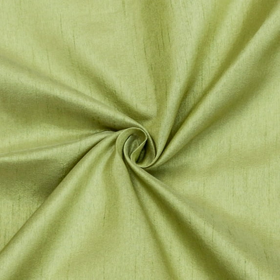 Fabric Mart Direct Upholstery Fabric Silk, Gooseberry Green Silk Fabric, Faux Silk Upholstery Fabric 6 Continuous Yards Green Silk Fabric, 42" width Faux Silk Fabric by Yard Bridal Dress