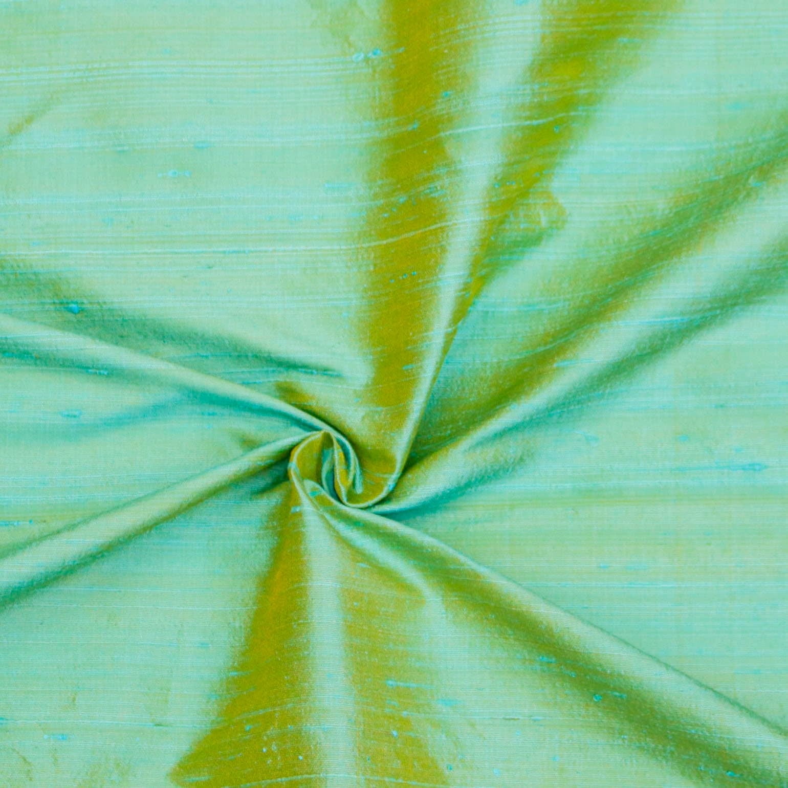 Fabric Mart Direct Upholstery Fabric Silk, Sea Blue, Gold Blue Dupioni