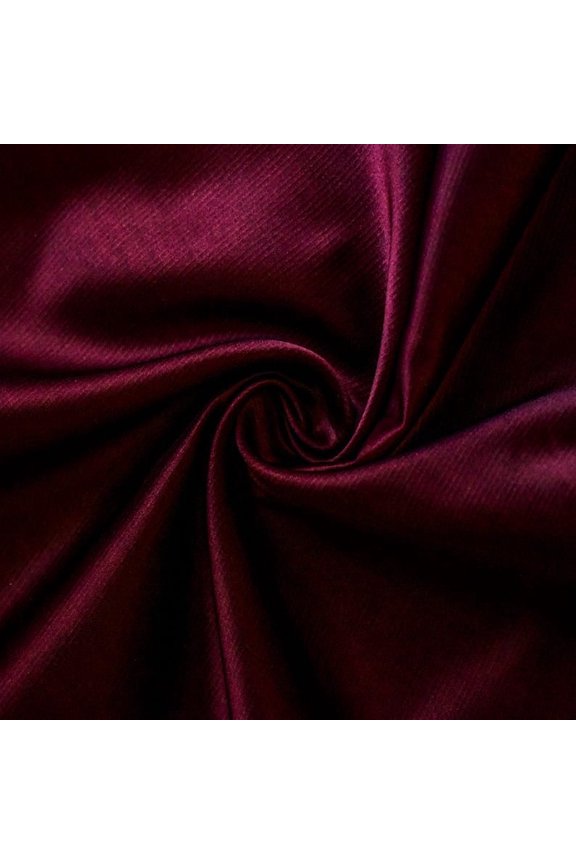 Wine Heavy Satin Fabric by the Yard, 54 inches or 137 cm Width, 5 Yards Red Solid Color Satin Upholstery Fabric For Curtains, Pillows