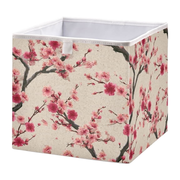 Fabric Open Basket Bins Foldable Storage Basket 2 Size Avliable Chunky
