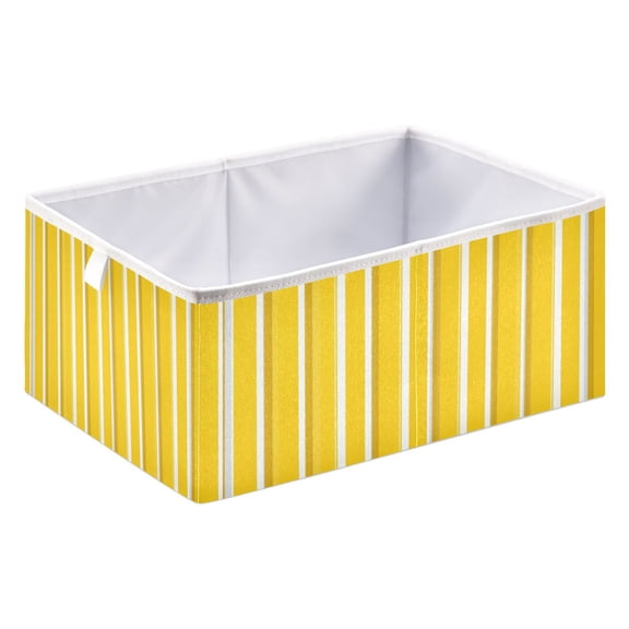 Fabric Open Basket Bins Foldable Storage Basket 2 Size Avliable Minimalistic Style