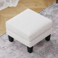 thumbnail image 1 of Fabric Ottoman Beige Versatile Footrest & Storage, 1 of 10