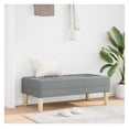 thumbnail image 1 of Fabric Ottoman with Cushion Light Grey 44.49in Modern Living Room Footrest, 1 of 9