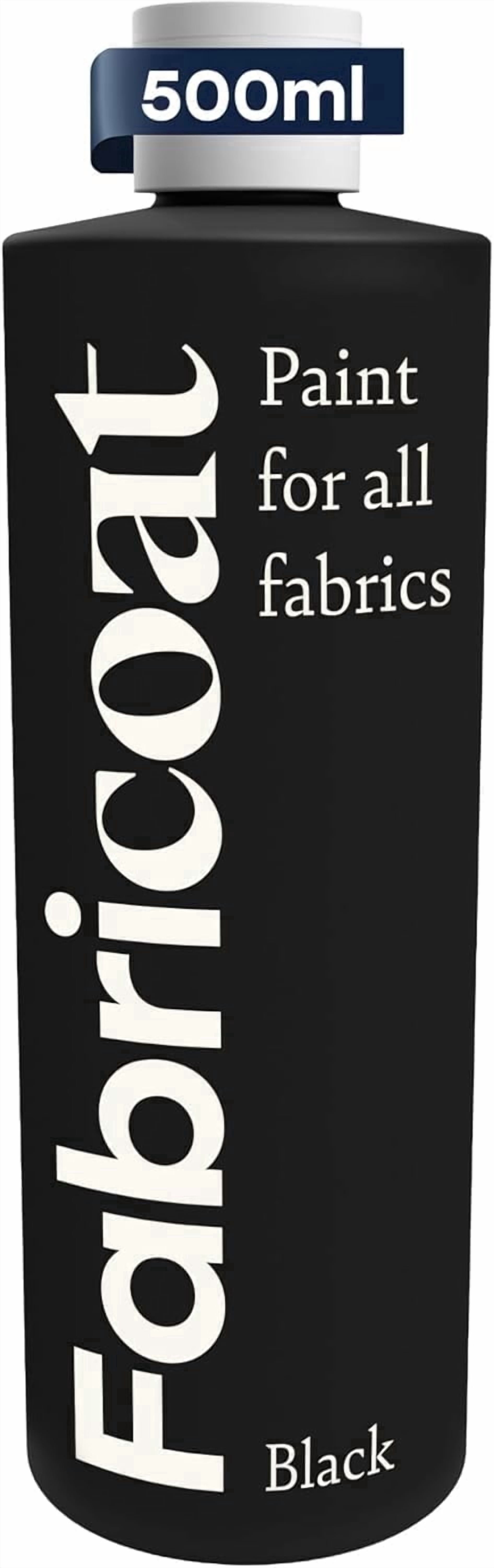 Fabricoat - Fabric Paint for Furniture - 17oz / 500ml Black - Restore or Change the Color of Couches, Chairs, Upholstery, Soft Furnishings, Car Interiors, Clothing, & Footwear