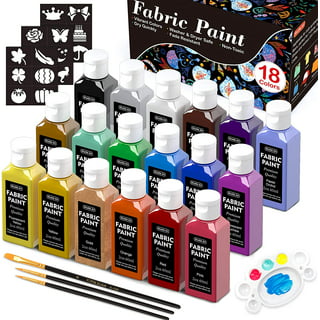 Restored Zenacolor 20 Fabric Markers Pens Set - Non Toxic