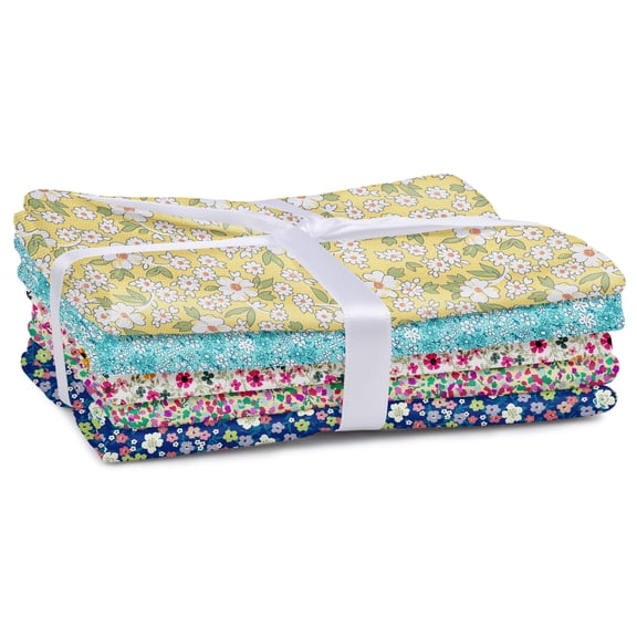 Fabric Palette Cotton Fat Quarter Bundle - Pkg of 5, Floral