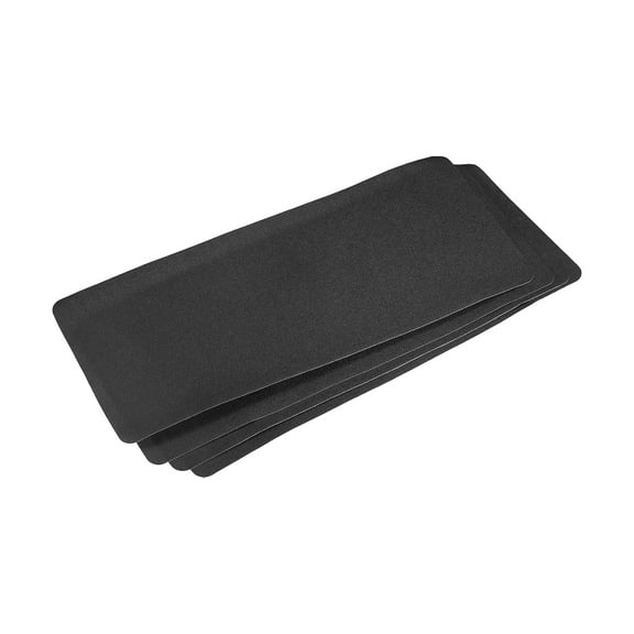 Fabric Patch Iron-on Patches Black 11"x5" for Clothes, Pants, Bags Hole Pack of 10