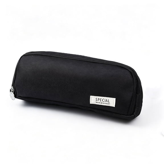 Fabric Pencil Case Set Multi Layer Zipper Pen Pouch With Compartments For Stationery Storage Office Desk Organizer 2 Pack