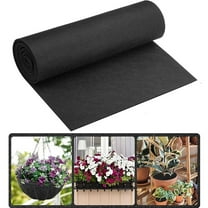 Fabric Planter Liner Roll - 83x63 Inch Black Felt Planter Liner Non Woven Plant Basket Liner Easy to Cut for Planter Hanging Flower Basket Window Box