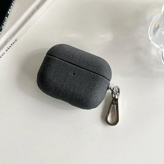 Fabric Protector Earphone Case for Apple for For AirPods 3 2 1 Pro 2 with Key Metal Clasp Bluetooth Headphone Cover for Air Pods Pro2 (Black,For Airpods 1)