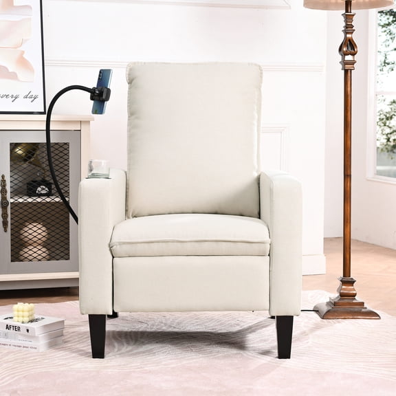 Fabric Push - Back Recliner with 3 Gears / Effective Body Fatigue Relief