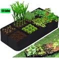 thumbnail image 1 of Fabric Raised Garden Bed, 128 Gallon 8 Grids Plant Grow Bags, 3x6FT Breathable Planter Raised Beds for Growing Vegetables Potatoes Flowers, Rectangle Planting Container for Outdoor Indoor Gardening, 1 of 10