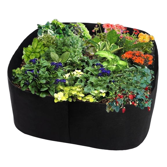 Fabric Raised Garden Bed Rectangle Breathable Planting Container Growth Bag